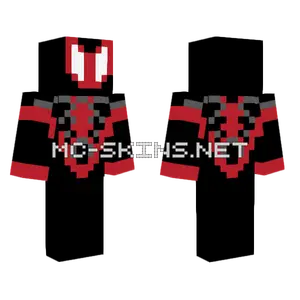 Ultimate Spiderman Miles Morales Minecraft skin