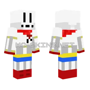 Undertale Papyrus Minecraft skin
