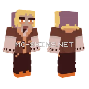 Uniform Orange Minecraft skin