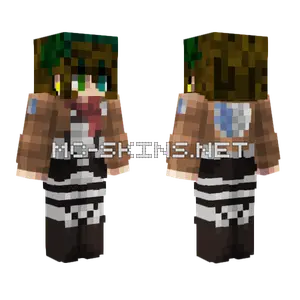 Uniforme Mikasa Minecraft skin