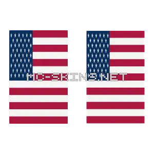 United States Flag cape, outside and lining