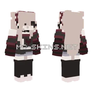 Unshaded Girl Minecraft skin