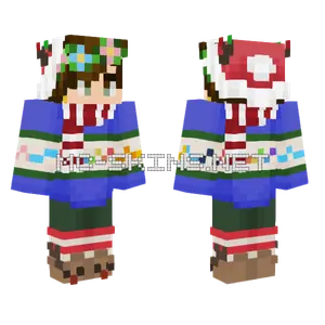 Unsuccessful End Xmas Skin V2 Minecraft skin