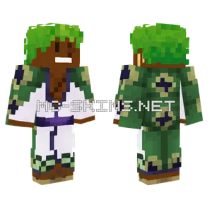 Updated Wano Zoro Nick Minecraft skin