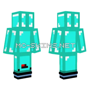 Upside Down Skeppy Fedora Minecraft skin