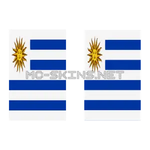 Uruguay Flag cape, outside and lining