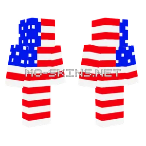 US Flag Bright Minecraft skin