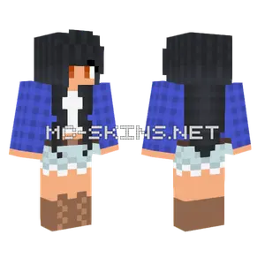 Uuii Blue Outfit Minecraft skin