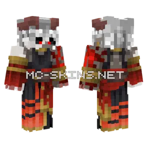 V Singe Stage 3 White Hair Minecraft skin