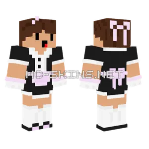 V2 Team Maid Skin Minecraft skin