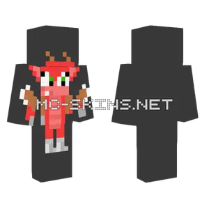 Val The Dragon Pixel Art Minecraft skin