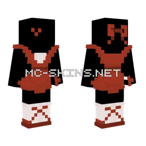 Valentines Dress Darkred Minecraft skin