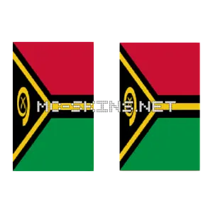 Vanuatu Flag cape, outside and lining