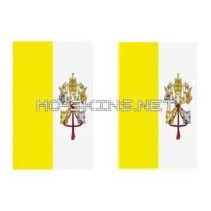 Vatican City (Holy See) Flag cape, outside and lining
