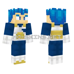 Vegeta Full Power Minecraft skin