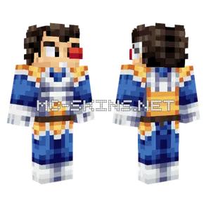 Vegeta Saga Saiyajin Scouter Minecraft skin