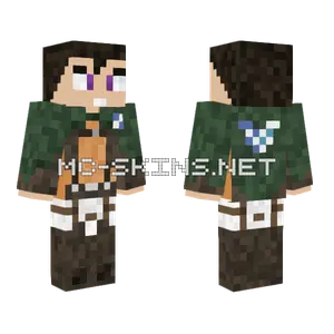 Vegetta777 Attack on Titan Minecraft skin