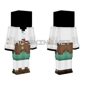 Venti Outfit Template Genshin Minecraft skin