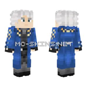 Vergil V3 Blue Coat Minecraft skin