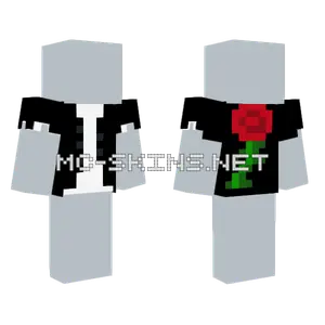 Vest Design Rose Minecraft skin