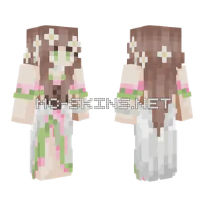 Vestido De Gala Rosa Minecraft skin