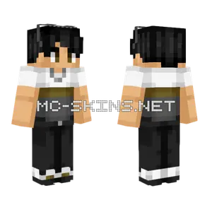 Vexing Black And White Minecraft skin