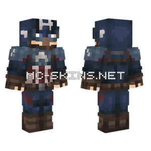 Villager Captain America Minecraft skin