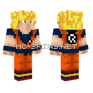 Villager Goku SSJ 1 Minecraft skin