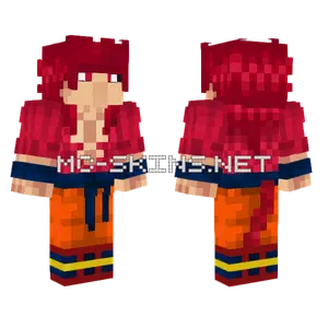 Villager Goku SSJ 4 Minecraft skin