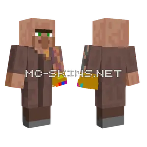 Villager With Infinity Gauntlet Minecraft skin