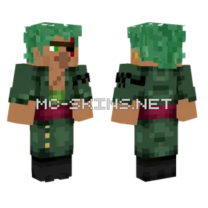 Villager Zoro Minecraft skin