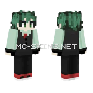 Villain Deku Edited Sleeves Minecraft skin