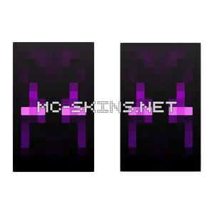 Violet Enderman Eyes cape, outside and lining
