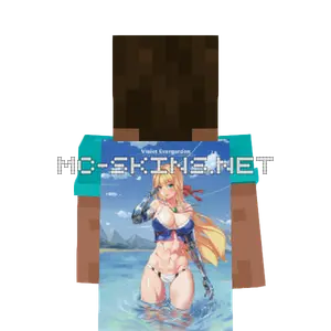 Violet Evergarden Bikini cape, outside and lining