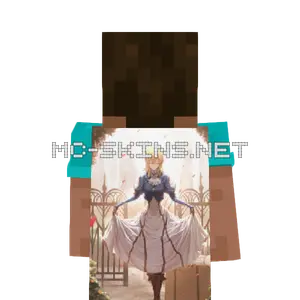 Violet Evergarden Dress cape, outside and lining