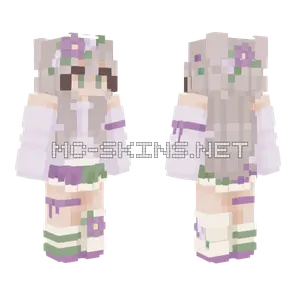 Violet Flower Dress