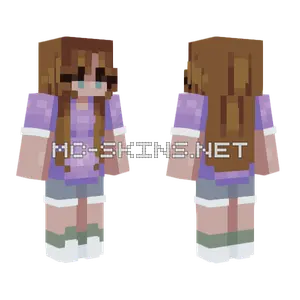 Violet Girl Minecraft skin