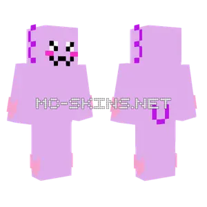 Violet The Axolotl Minecraft skin