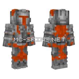 Volcanic Knight Minecraft skin