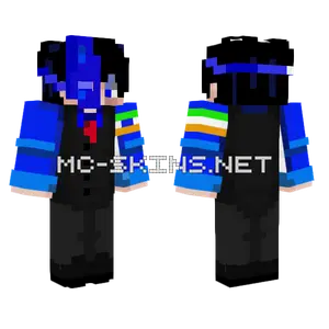 Vsvsvsvd Blue Suit Minecraft skin