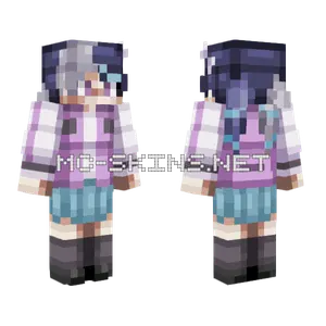 Vtuber August Hina Malina Minecraft skin