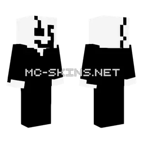W D Gaster Minecraft skin
