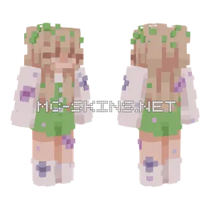 Waking Up Face Minecraft skin