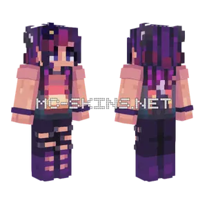 Walking After Midnight Girly Nova Minecraft skin