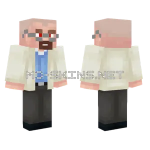 Walter White Laser Eyes Minecraft skin