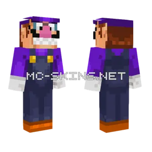 Waluigi Minecraft skin
