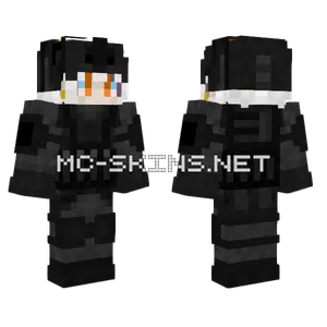 Warden Ashen Helmet Up Minecraft skin