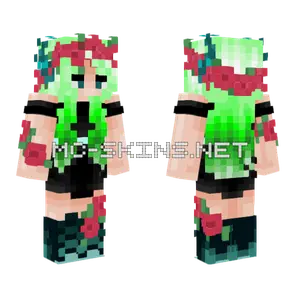 Warden Rose Fairy Minecraft skin