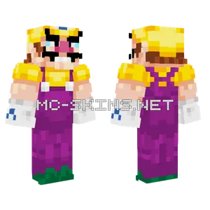 Wario Minecraft skin