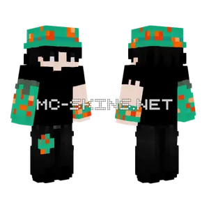 Warped Halloween Witch Minecraft skin